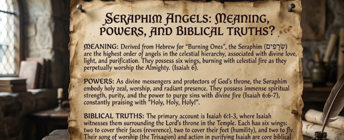 Seraphim Angels: Meaning, Powers, and Biblical Truths